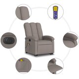  Električni masažni naslonjač na podizanje od tkanine smeđesivi | shoptok.hr