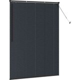 vidaXL Zavjesa za prozor sa zavjesama Ostalo Crna 135 x 175 cm Aluminij | shoptok.hr