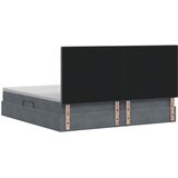  s madracem i skladištem Tamnosiva 200 x 200 cm Baršun | shoptok.hr