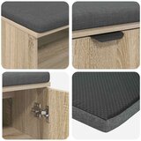  Haldna klop z blazino Enobarvno Sonoma hrast 100 x 38 x 46 cm, (5000160680) | Shoptok.si