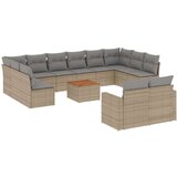  13-dijelni set vrtnih sofa s jastucima poliratan Bež | shoptok.hr