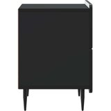 Noćni ormar 2 pcs Crna 43 x 34,5 x 49,5 cm Konstruirano drvo | shoptok.hr