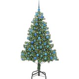vidaXL Božično drevo med 300 LED z stojalom Zelena 180 cm PVC | Shoptok.si