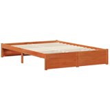  Konstrukcija postelje 2 pcs Voskast rjav Masivno borovo les, (5000121499) | Shoptok.si