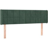  Vzglavje z ušesi temno zeleno 147x16x78/88 cm žamet, (20936170) | Shoptok.si