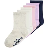 Carter's Čarape bež melange / mornarsko plava / ljubičasta / roza / bijela