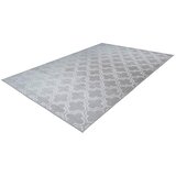 Kayoom RAVNO TKANA PREPROGA Monroe 100 Grau / Blau 160/230 cm taftano modra, siva | Shoptok.si