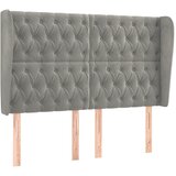 Maison Chic vzglavna omarica - nočna omarica - posteljna omarica z ušesi svetlo sivo 163x23x118/128 cm žamet, (21711756) Cene