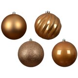 DEKOR DOM dekoracija - hanging bauble set mix 4pcs 14cm 023199 - caramel brown - kmg ( 045612 ) | Eponuda.com