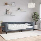  Dnevna postelja z vzmetnico temno siva 100x200 cm žamet, (20936501) | Shoptok.si