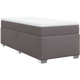 Maison Chic Box spring postelja - Vzmetna postelja z vzmetnico siva 100x200 cm umetno usnje SL23812, (21891618) Cene