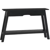  Konzolni stol crni 110 x 30 x 75 cm masivno drvo mahagonija
