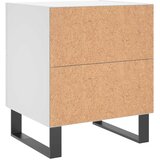  Noćni ormarić bijeli 40 x 35 x 47,5 cm od konstruiranog drva | shoptok.hr