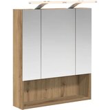  Kopalniška ogledalna omara z LED lučmi Oreh 60 x 14.5 x 70 cm, (5000233314) | Shoptok.si