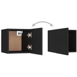  Noćni ormarići 2 kom crni 30,5 x 30 x 30 cm konstruirano drvo | shoptok.hr