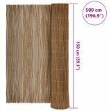  Ograda od vrbovog drveta Prirodna 150 x 500 cm Vrba | shoptok.hr