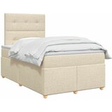  Boxspring krevet s madracem Krem 120 x 190 cm Tkanina | shoptok.hr