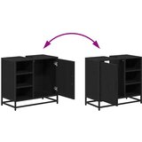 vidaXL Komplet pohištva za kopalnico 4 pcs Črni hrast 65 x 33 x 60 cm | Shoptok.si