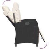  9-dijelni vrtni blagovaonski set s jastucima crni od poliratana | shoptok.hr