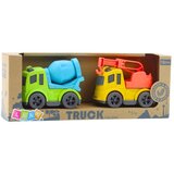  Set građevinskih vozila: Automobili, Mješalica za beton, Kamion s kukom, BIOplastika | shoptok.hr