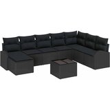  Sjedeća garnitura za vrt 9 kom. Crna [Sintetički]: Poli Ratan 289 x 179 x 85 cm | shoptok.hr
