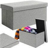 Ruhhy sivi puf od tkanine 76x38x38cm Cijene