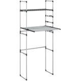 vidaXL polica za pralni stroj 77x52x192 cm aluminij, (20768879) Cene
