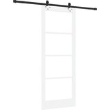  Klizna vrata ORKDAL 83 x 211 cm Masivna borovina i staklo | shoptok.hr