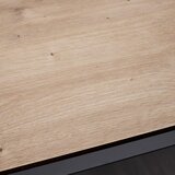Bessagi Home klubska miza fosco, siva, hrast, 2 predala | Shoptok.si
