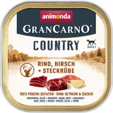 Animonda Varčno pakiranje GranCarno Adult Country 44 x 150 g - Govedina, jelen in rumena koleraba