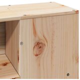 vidaXL Knjižna postelja brez vzmetnice 140x200 cm trdna borovina | Shoptok.si