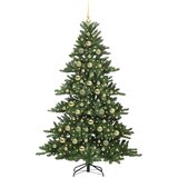 vidaXL Umjetno božićno drvce s nogom with LEDs s stalakom 210cm PVC | shoptok.hr