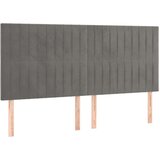  Posteljno vzglavje svetlo sivo 200x5x118/128 cm žamet, (20793847) | Shoptok.si