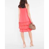 Resti Pink neon women's dress on straps with frills - Clothing | Eponuda.ba