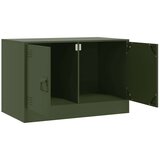 vidaXL TV ormarić maslinasti 67 x 39 x 44 cm čelični | shoptok.hr