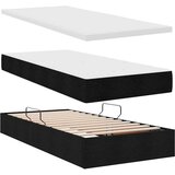  Postelja s shranjevanjem Črna 90 x 200 cm Umjetno usnje, (5000100493) | Shoptok.si