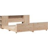 vidaXL Posteljni okvir brez vzmetnice 180x200 cm trdna borovina | Shoptok.si