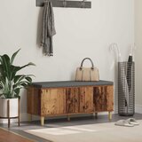  Klupa za hodnik s jastukom Staro drvo 100 x 38 x 46 cm | shoptok.hr