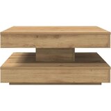  klubska mizica, inženirski les, artisan hrast, 70x70x34,5 cm | Shoptok.si