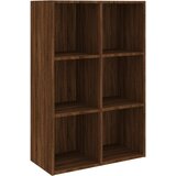 Maison Chic Knjižna omara - Knjižni regal rjav hrast 66x30x98 cm inženirski les, (21724634) Cene