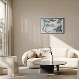  Plakat - Blue Coast in Delicate Colors 30x21 Crni okvir s margom | shoptok.hr