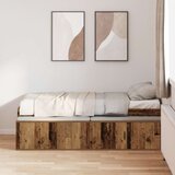  postelja s shranjevanjem Rjav les 75x190 cm, (22103215) | Shoptok.si