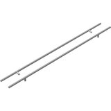 Drška za ormar 2 pcs Srebrno 800 mm Nehrđajući čelik | shoptok.hr