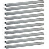 Profil za rubove vrta 10 kom. 100 x 10 x 5 cm Pocinčani čelik | shoptok.hr