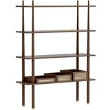 UMAGE Rjav sistem modularnih polic v hrastovem dekorju 110x148 cm Stories – Cene