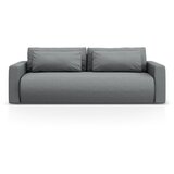 Cosmopolitan Design Siva raztegljiva sedežna garnitura s prostorom za shranjevanje 238 cm Belfast – | Shoptok.si
