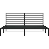  Metalni okvir za krevet s uzglavljem crni 200x200 cm | Eponuda.com