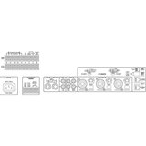 Monacor PA-1120, Ojačevalnik 5-zone 100 V, 120 W RMS - - Audio-Kondric | Shoptok.si