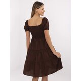 Italy Moda Dress-MI-SK-A2561.89-dark brown | Shoptok.si