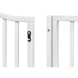 vidaXL Vrata za pse s vratašcima 6 panela sklopiva 480 cm drvo topole | shoptok.hr